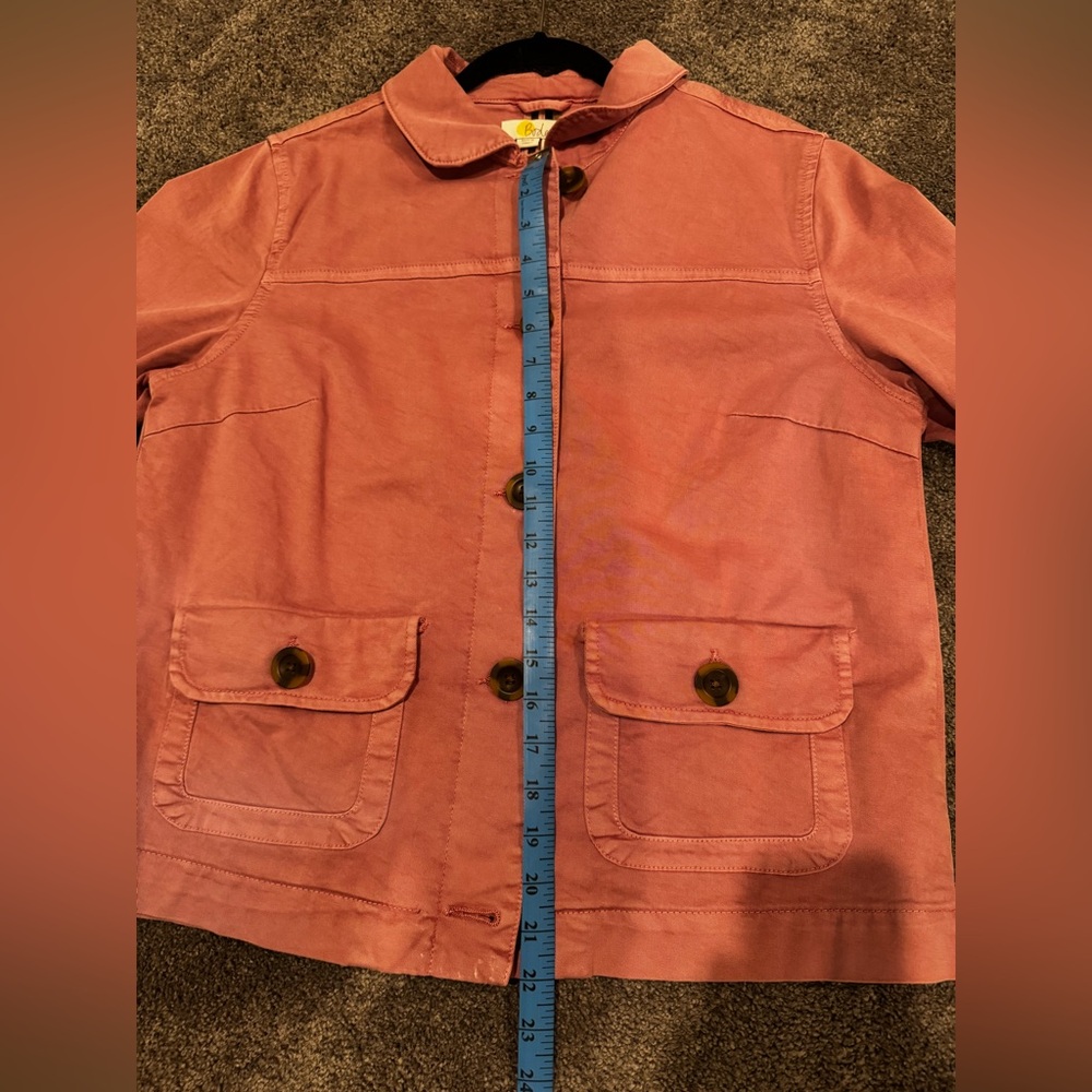 Boden Dusty Pink Jacket with Collar and Relaxed Fit - NWOT - Picture 9 of 16